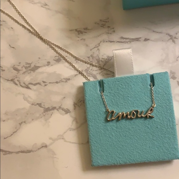 Amour Pendant Tiffany Co Necklace 